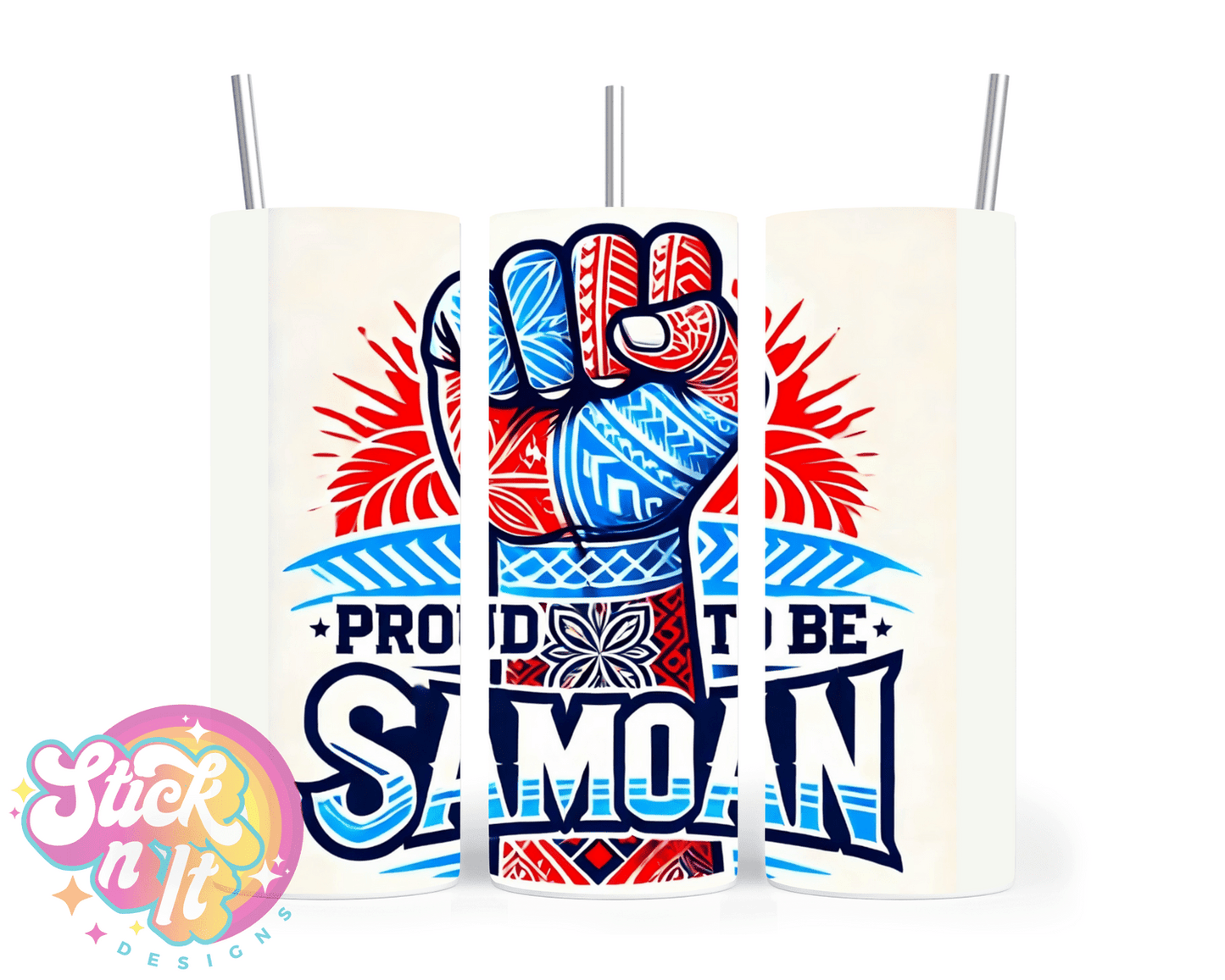 PROUD TO BE SAMOAN INSULATED TUMBLER - Stick N It