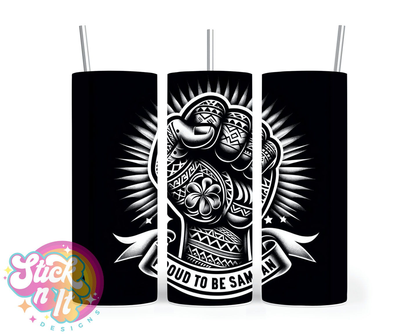 PROUD TO BE SAMOAN INSULATED TUMBLER - Stick N It