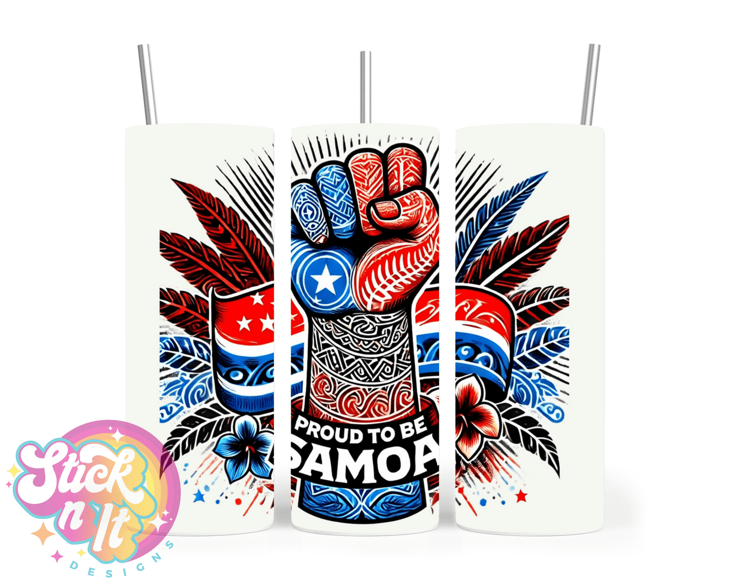 PROUD TO BE SAMOAN INSULATED TUMBLER - Stick N It