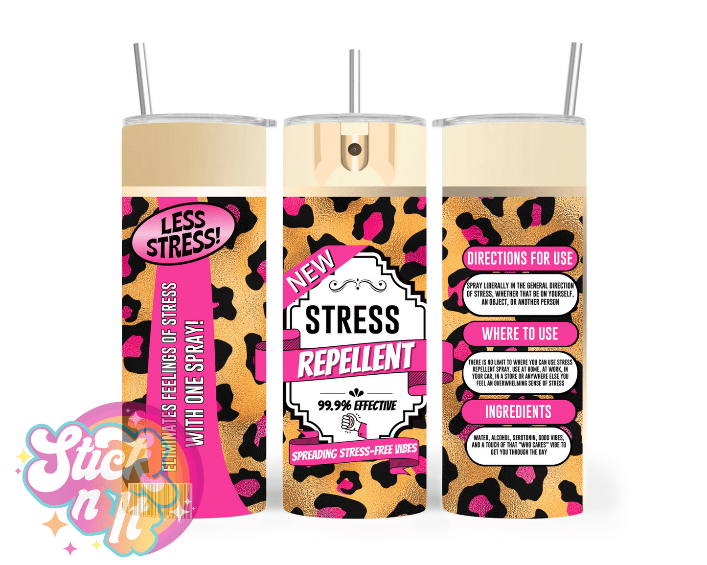 AEROSOL CAN REPELLENT INSULATED TUMBLERS - Stick N It
