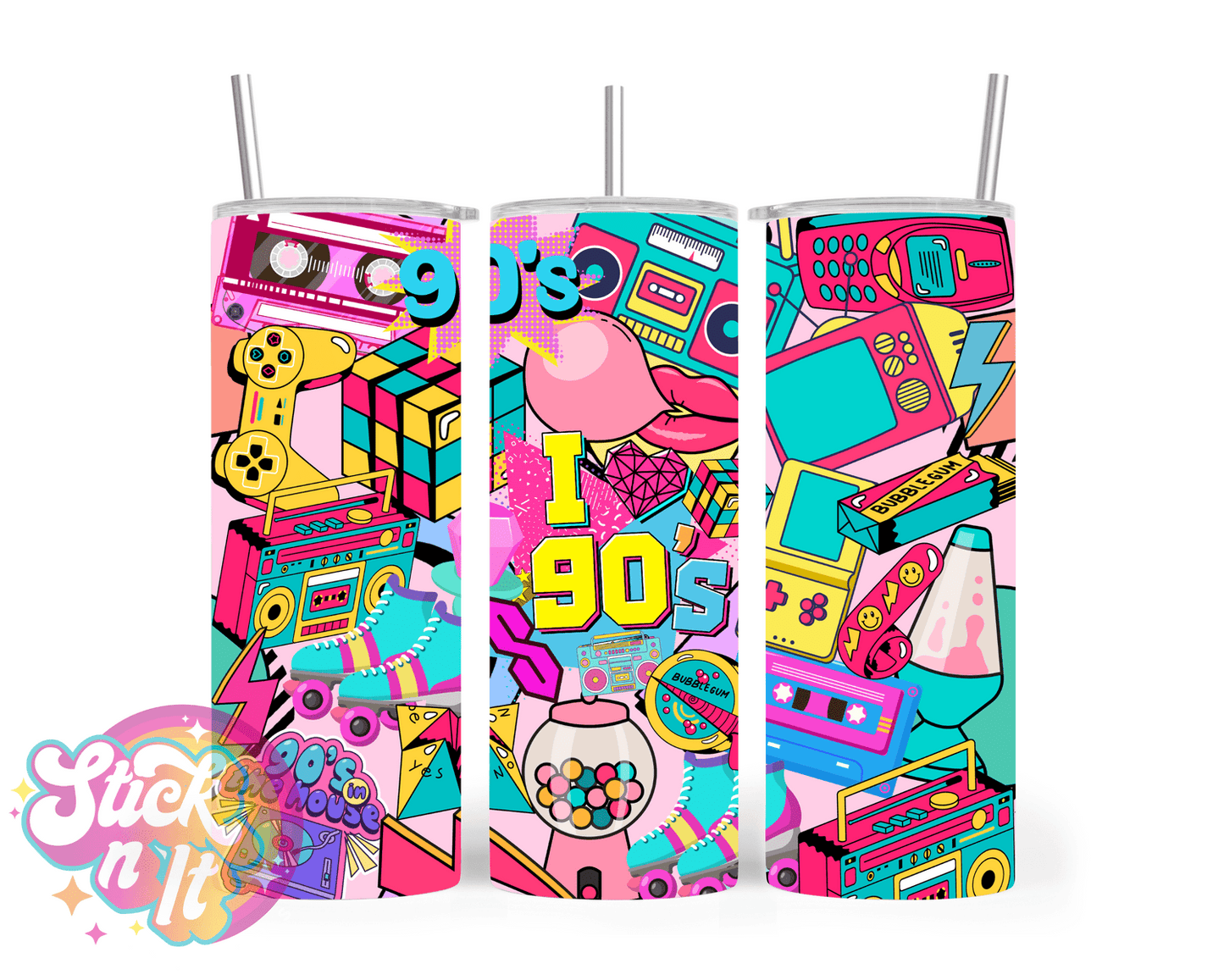 I LOVE THE 90's INSULATED TUMBLER - Stick N It
