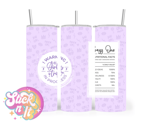GIRLS TRIP INSULATED TUMBLERS - Stick N It