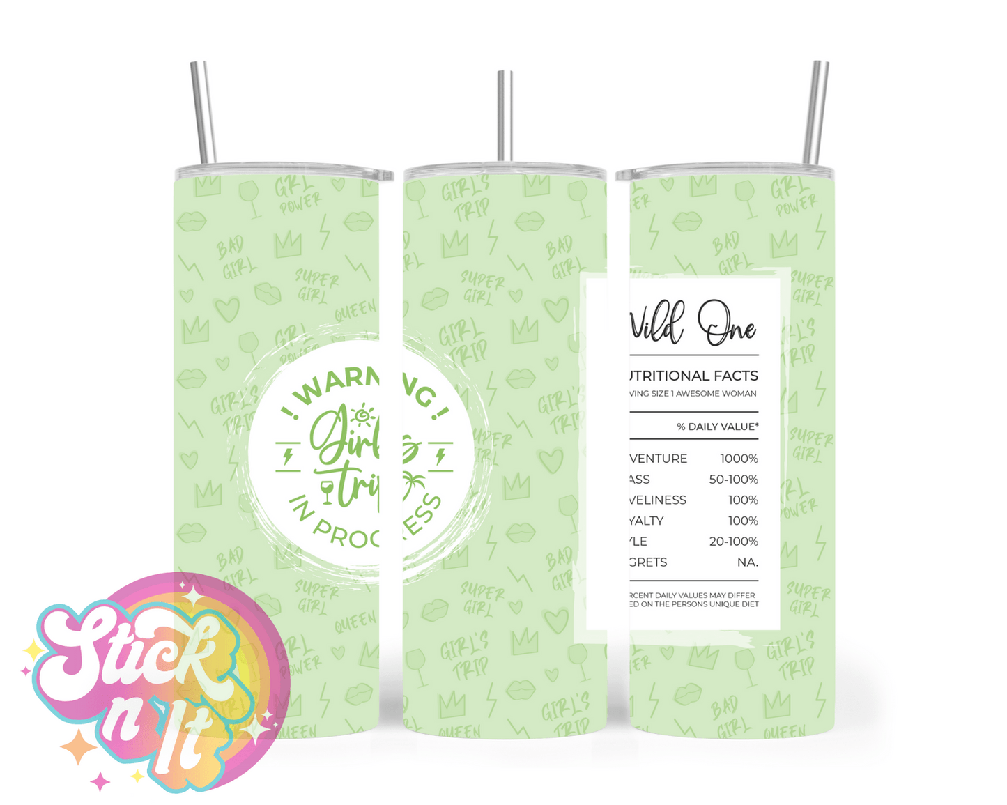 GIRLS TRIP INSULATED TUMBLERS - Stick N It