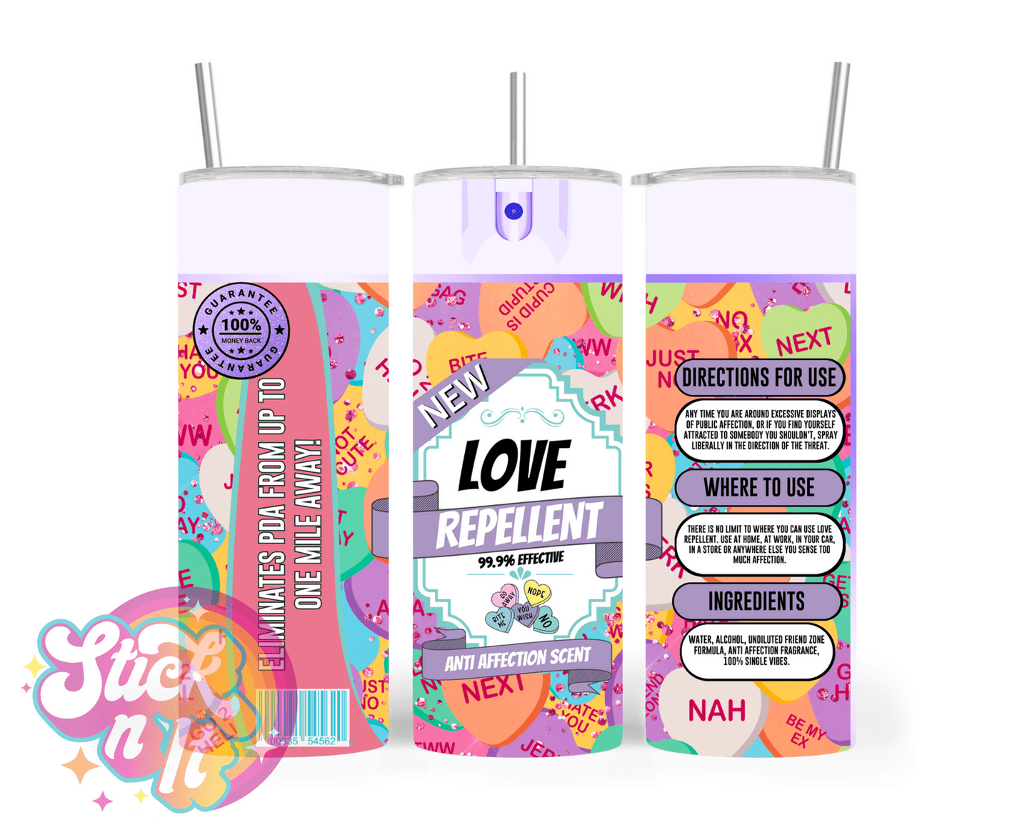 AEROSOL CAN REPELLENT INSULATED TUMBLERS - Stick N It