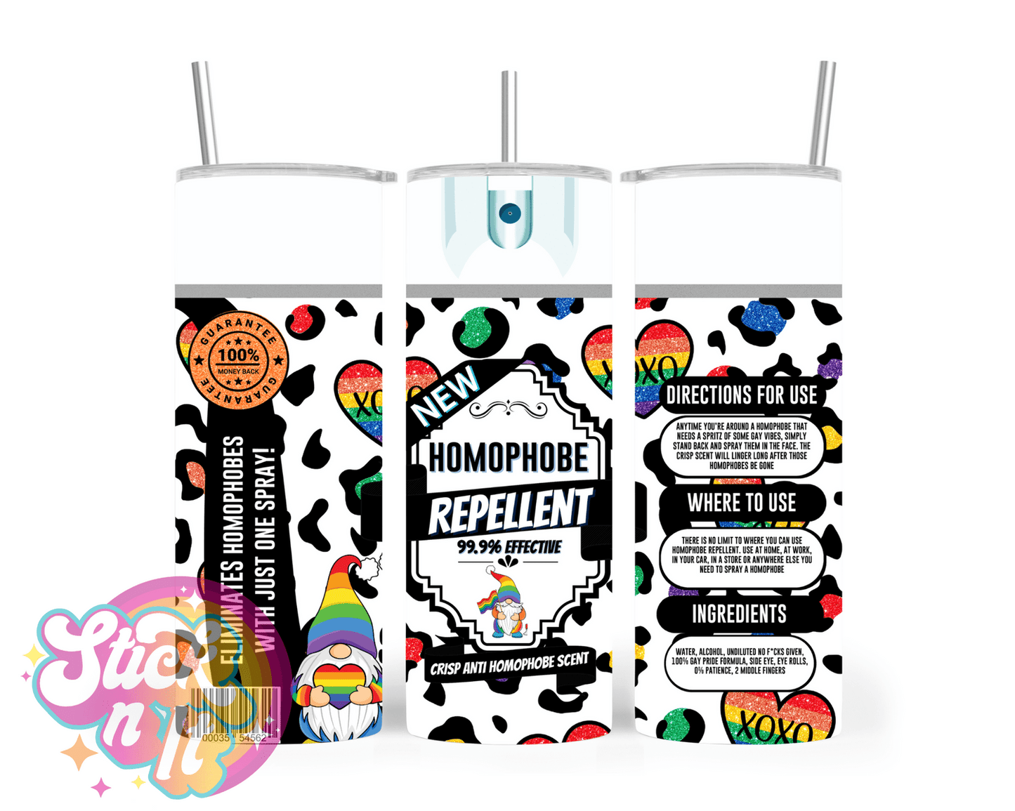 AEROSOL CAN REPELLENT INSULATED TUMBLERS - Stick N It