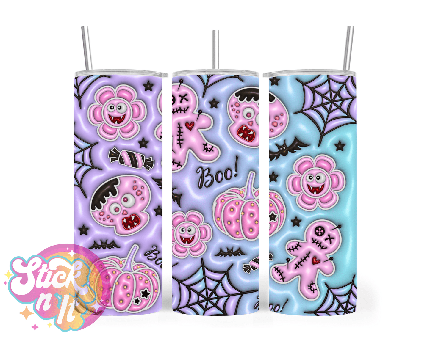 PASTEL BOO INSULATED TUMBLER - Stick N It