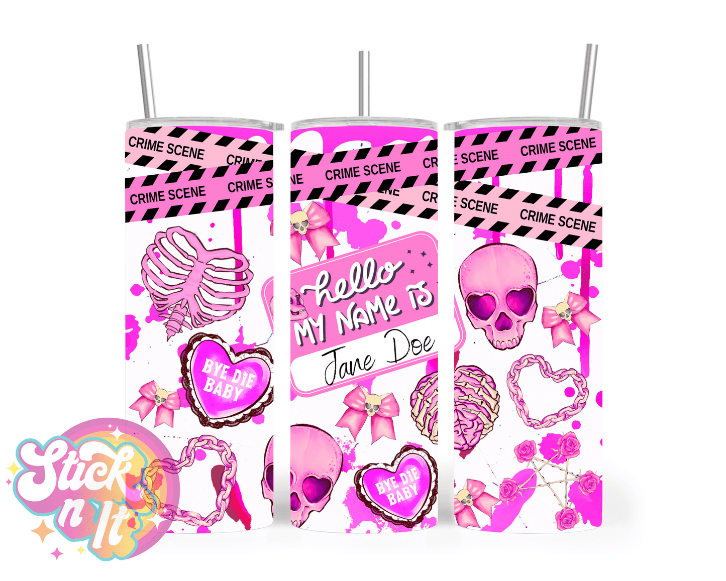 TRUE CRIME INSULATED TUMBLERS - Stick N It