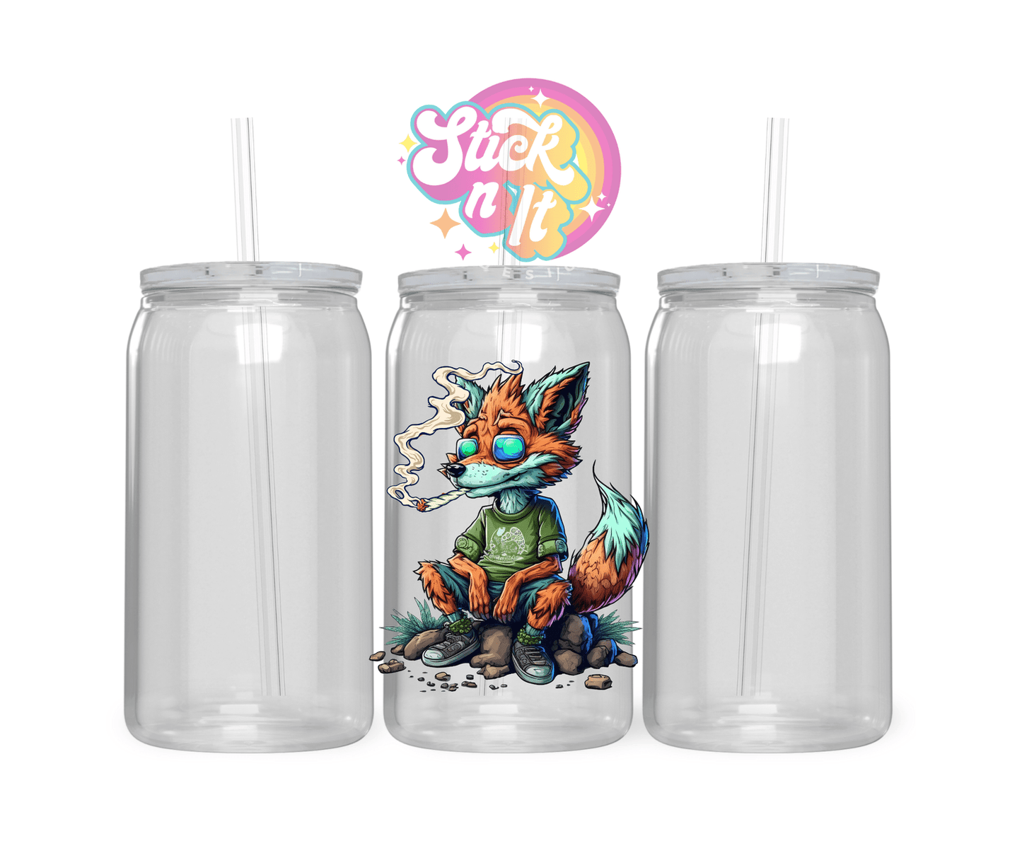 STONED ANIMAL ACRYLIC CUPS - Stick N It