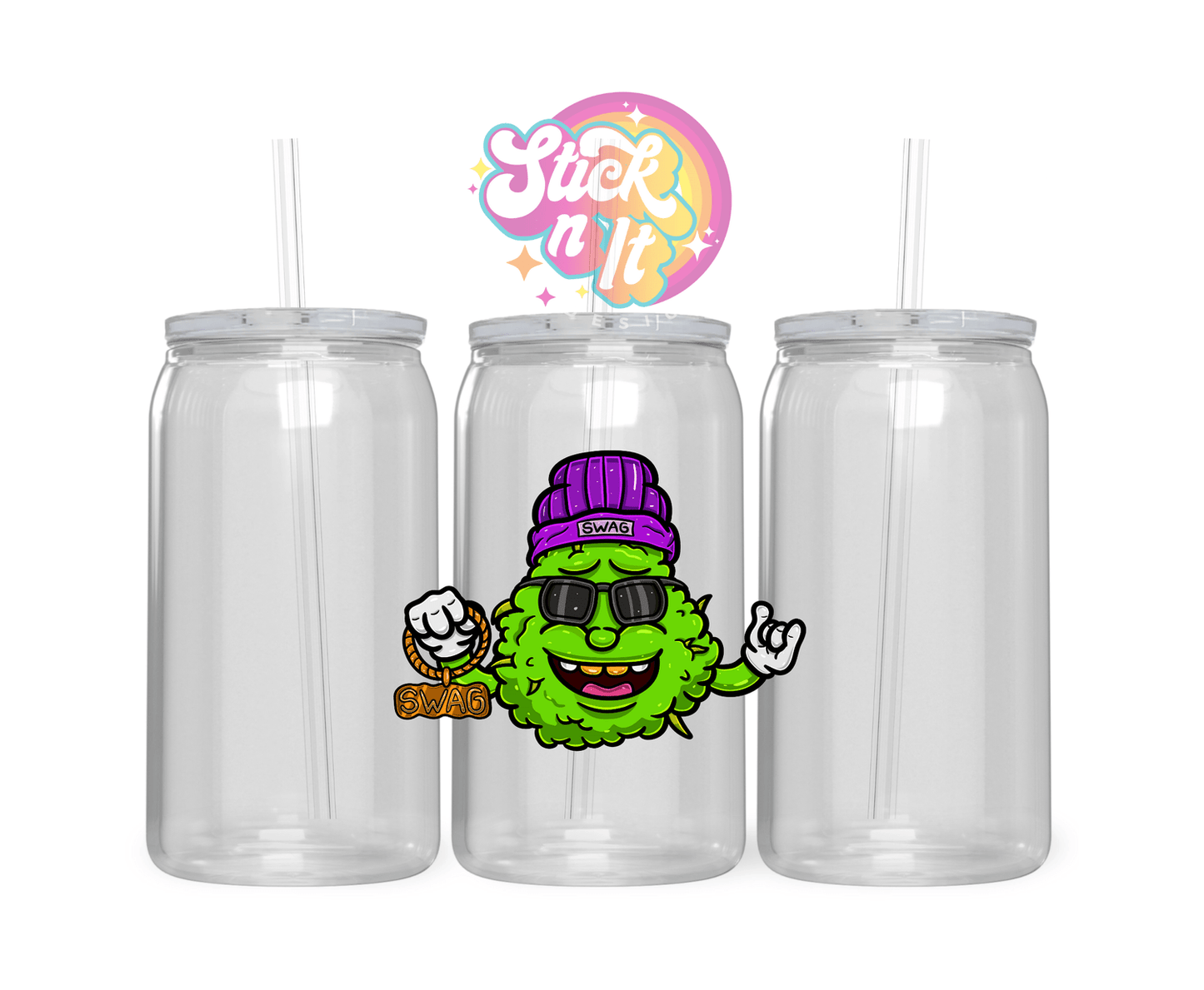 GANGSTA BUD ACRYLIC CUP - Stick N It