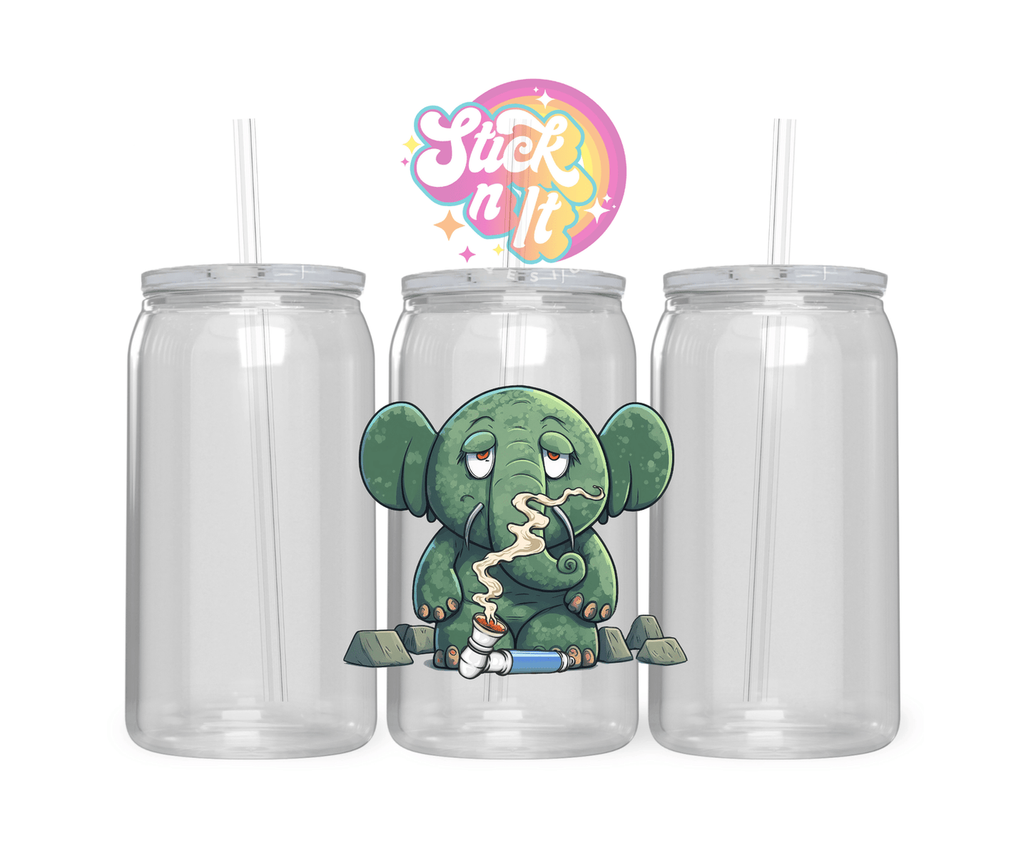 STONED ANIMAL ACRYLIC CUPS - Stick N It