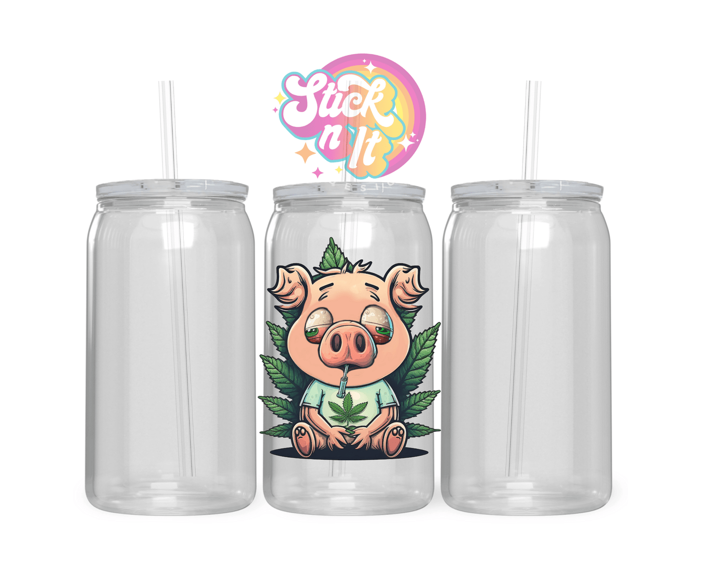STONED ANIMAL ACRYLIC CUPS - Stick N It