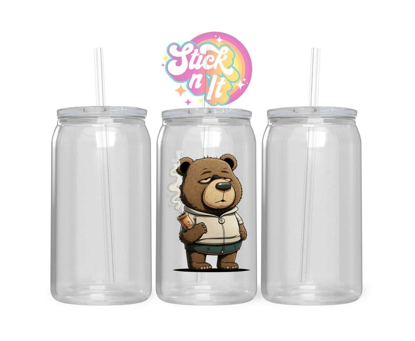 STONED ANIMAL ACRYLIC CUPS - Stick N It