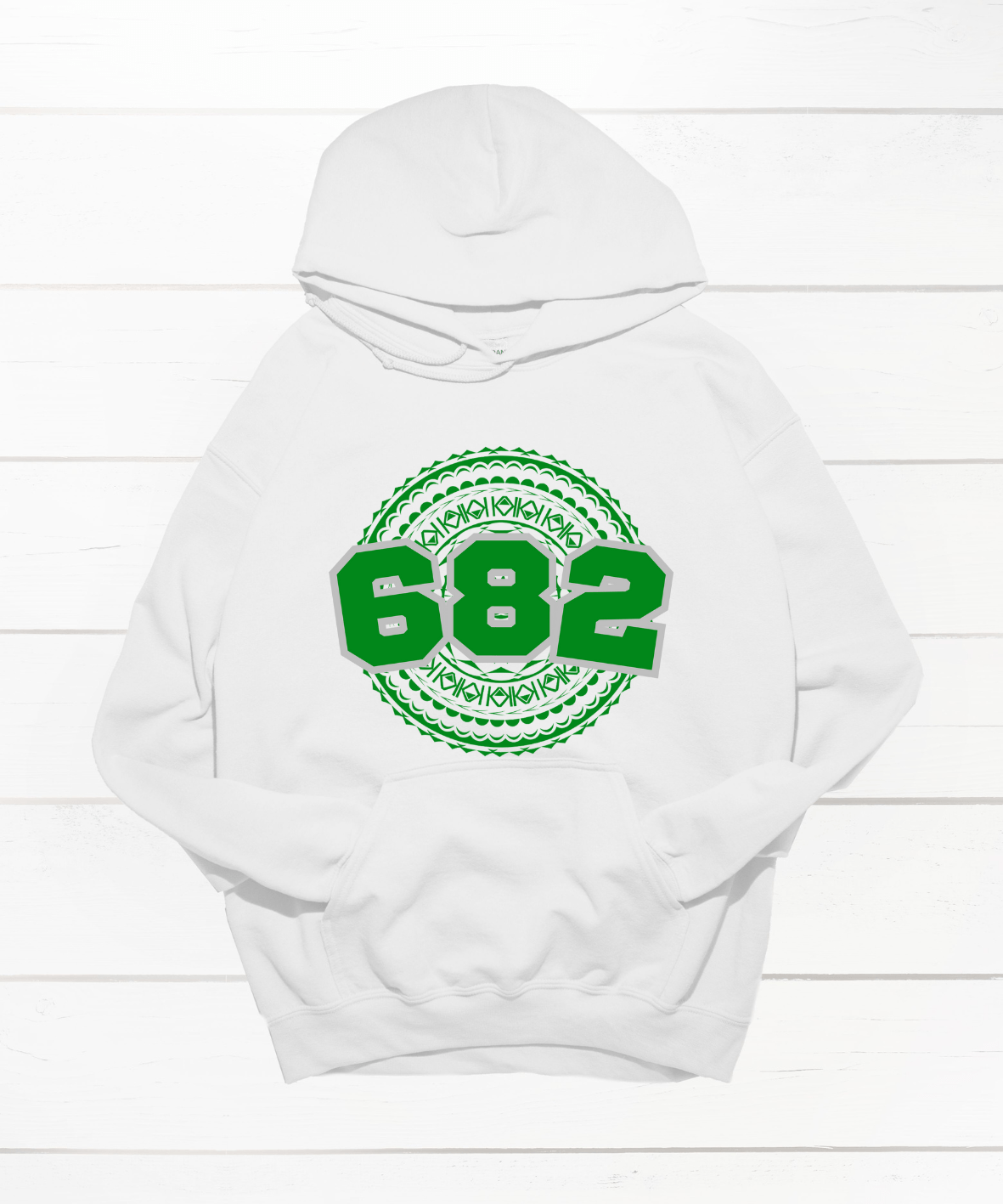 COOK ISLANDS 682 WHITE HOODIE - Stick N It