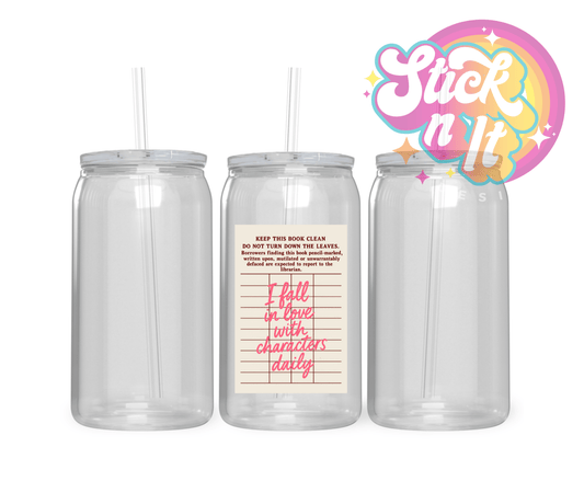 LIBRARY CARD CUPS - Stick N It