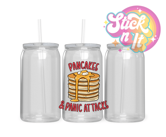 PANCAKES & PANIC ATTACKS ACRYLIC CUP - Stick N It