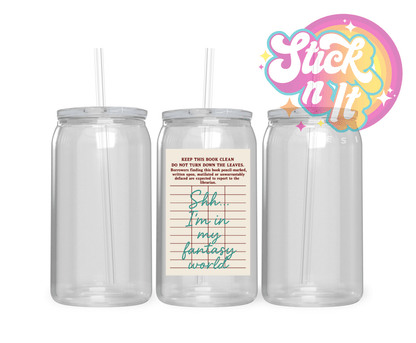 LIBRARY CARD CUPS - Stick N It