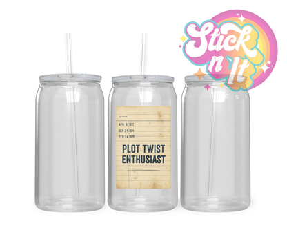 LIBRARY CARD CUPS - Stick N It