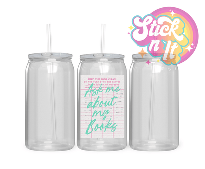 LIBRARY CARD CUPS - Stick N It