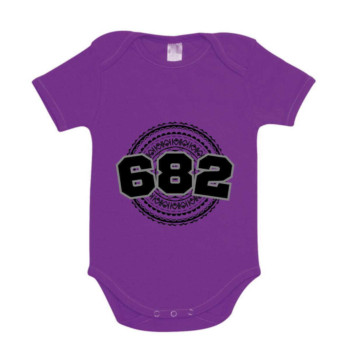 COOK ISLANDS | 682 | ORGANIC COTTON ONESIE | BLACK DESIGN - Stick N It