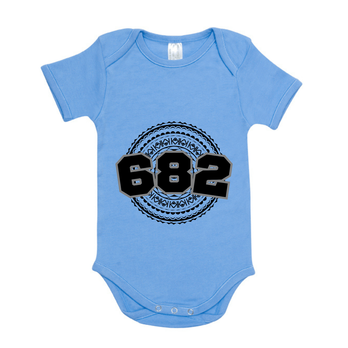 COOK ISLANDS | 682 | ORGANIC COTTON ONESIE | BLACK DESIGN - Stick N It