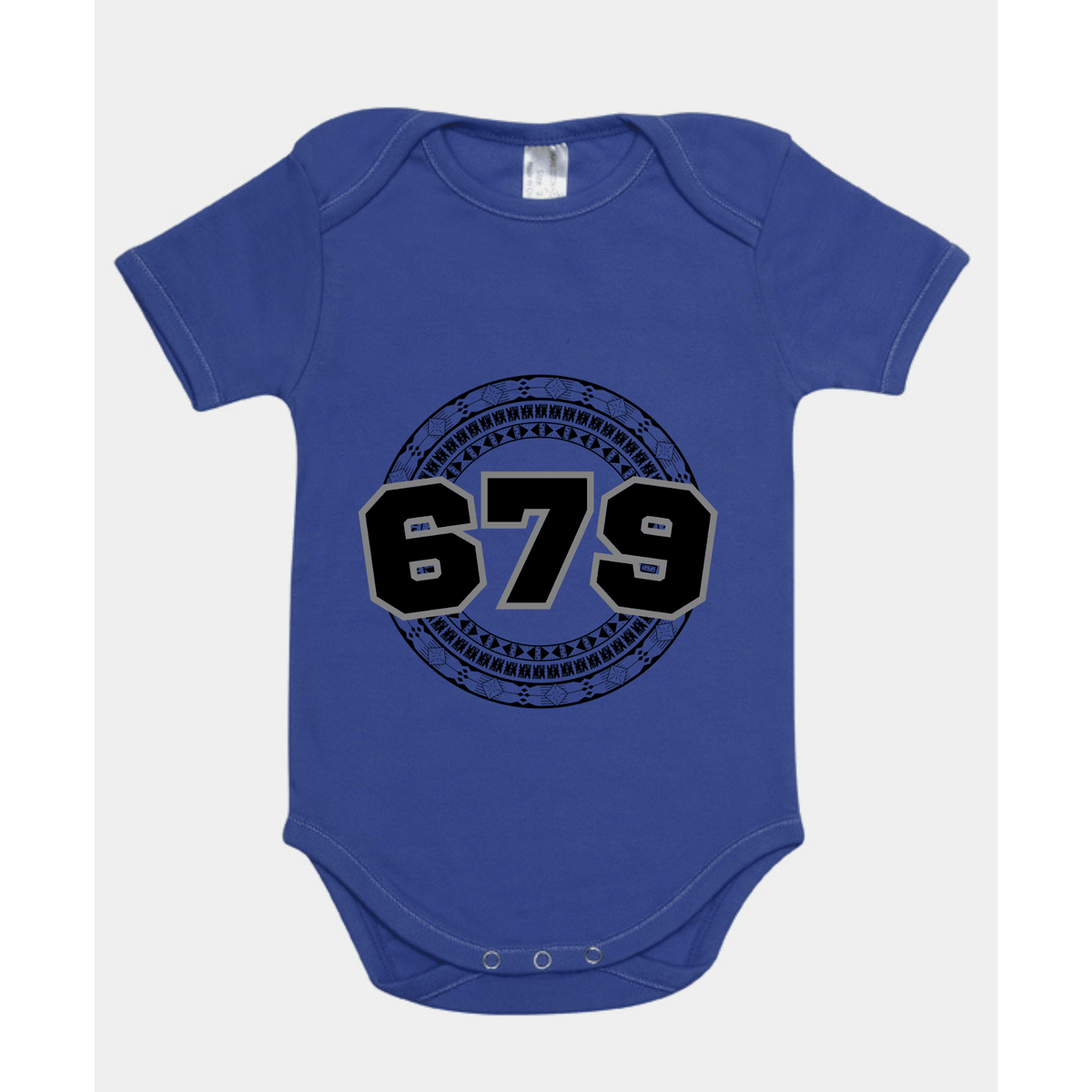 FIJI | 679 | ORGANIC COTTON ONESIE | BLACK DESIGN - Stick N It