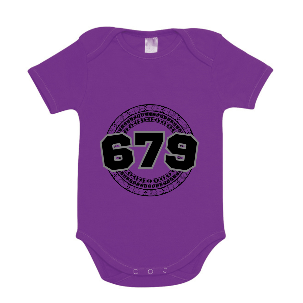 FIJI | 679 | ORGANIC COTTON ONESIE | BLACK DESIGN - Stick N It
