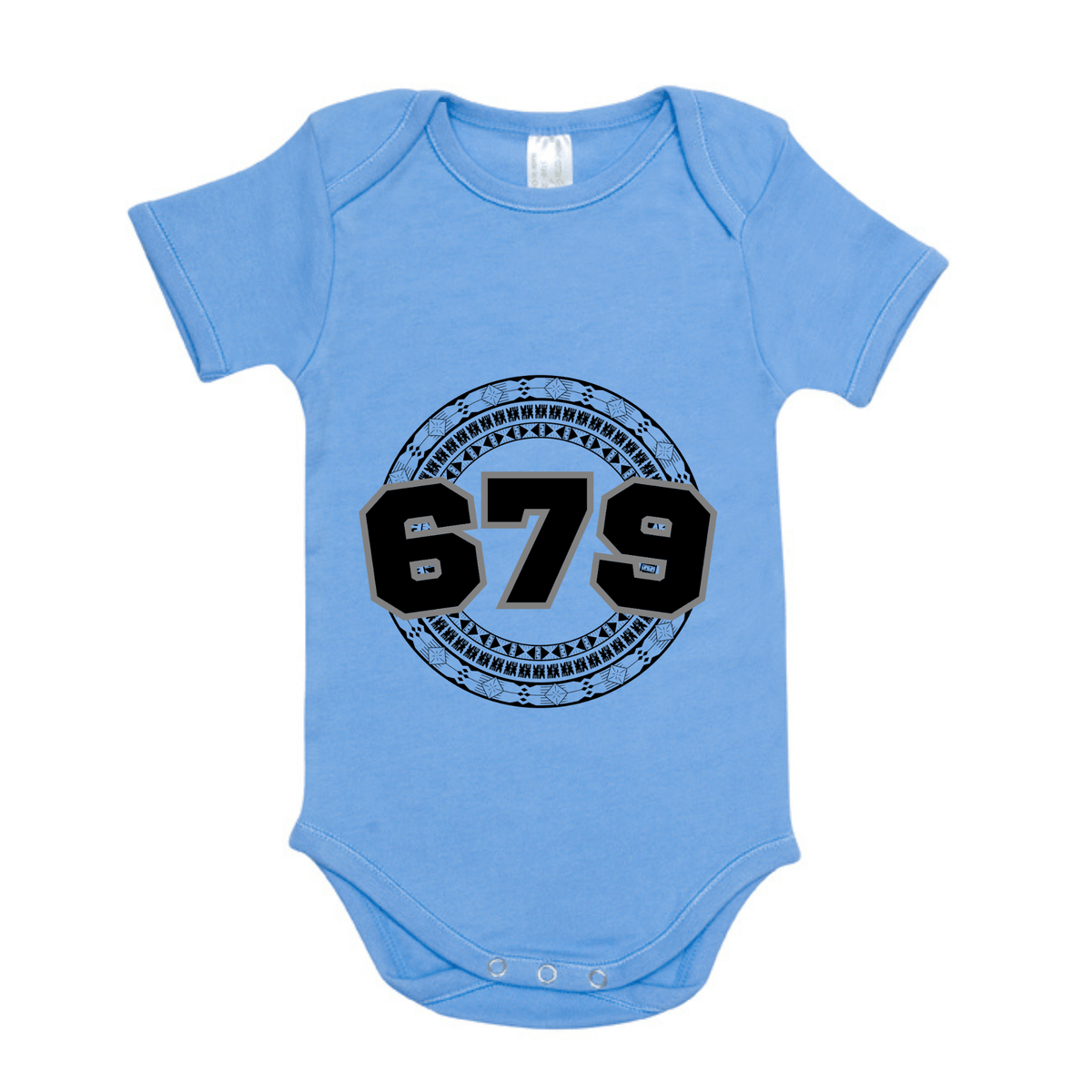 FIJI | 679 | ORGANIC COTTON ONESIE | BLACK DESIGN - Stick N It