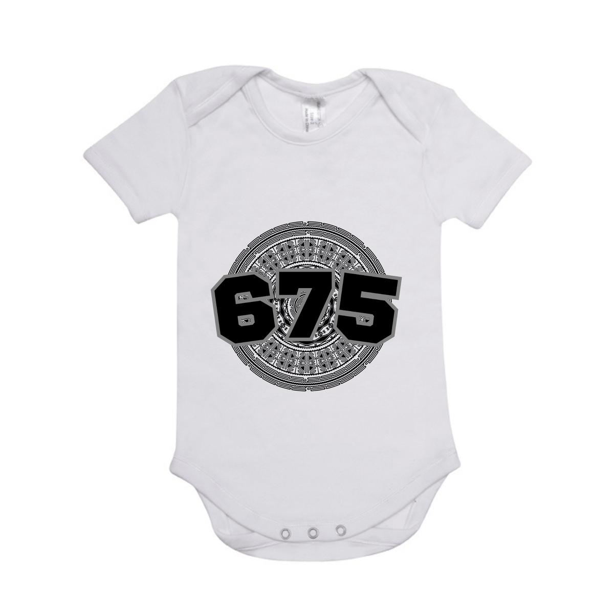 PNG | 675 | ORGANIC COTTON ONESIE | BLACK DESIGN - Stick N It