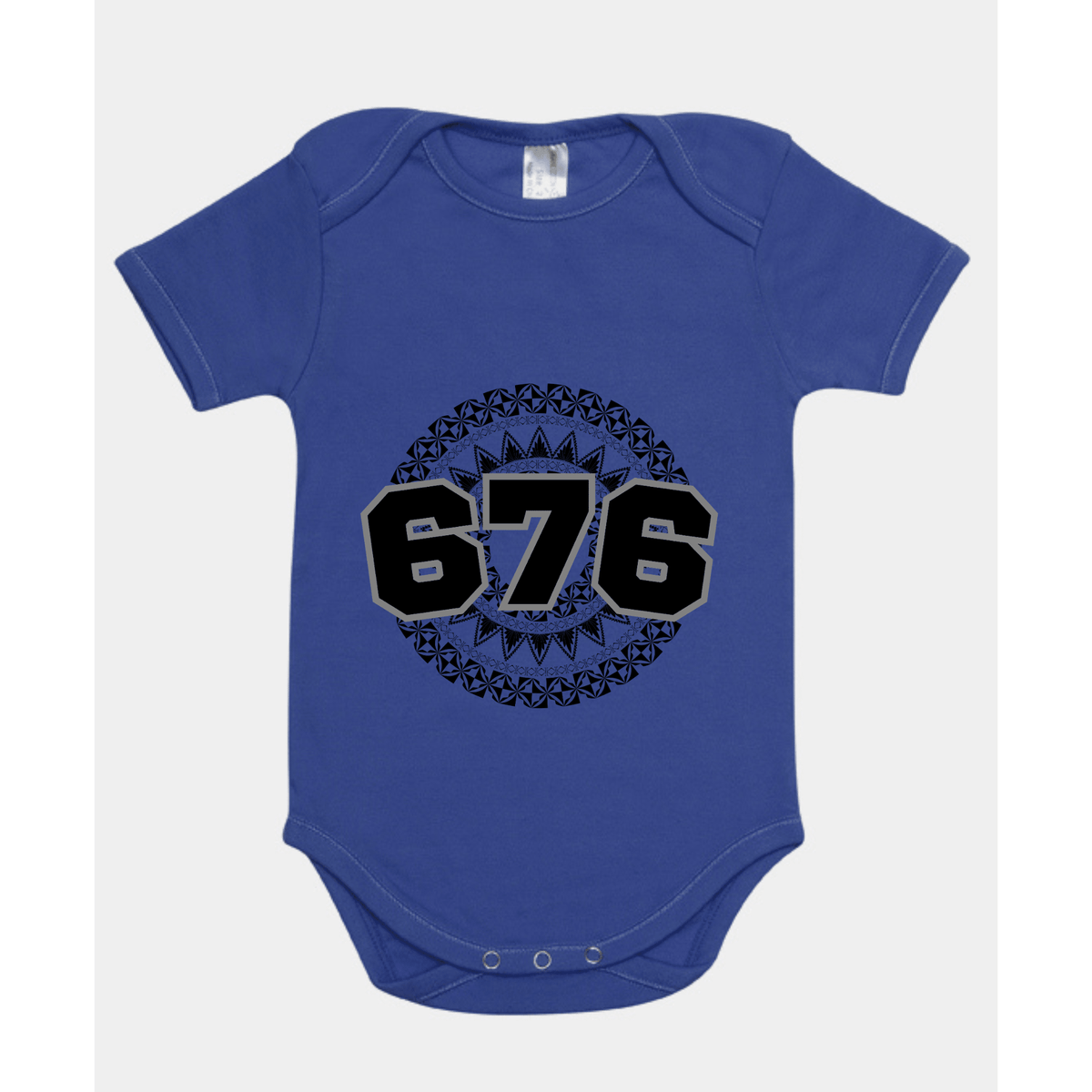 TONGA | 676 | ORGANIC COTTON ONESIE | BLACK DESIGN - Stick N It