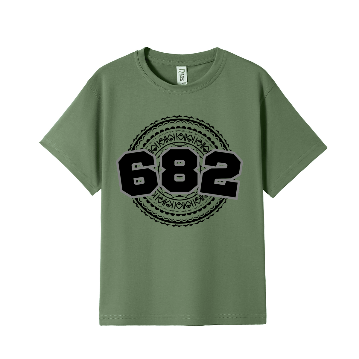 COOK ISLANDS | 682 | KIDS TEE | BLACK DESIGN - Stick N It