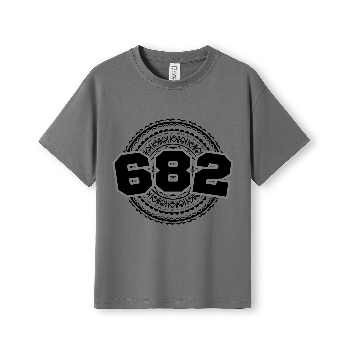 COOK ISLANDS | 682 | KIDS TEE | BLACK DESIGN - Stick N It