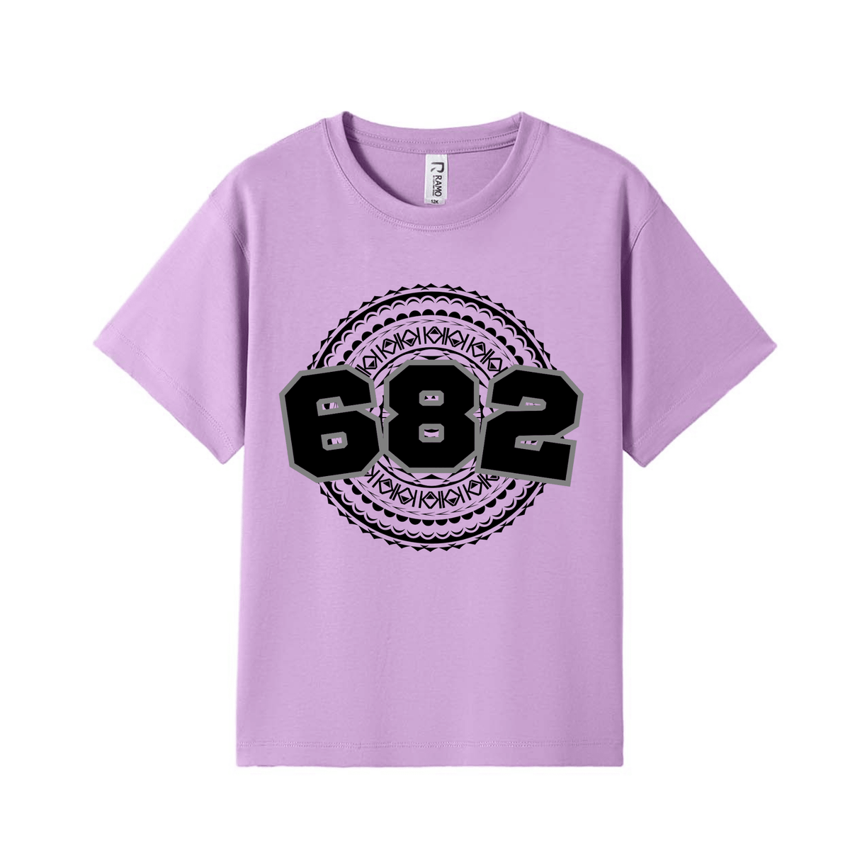 COOK ISLANDS | 682 | KIDS TEE | BLACK DESIGN - Stick N It