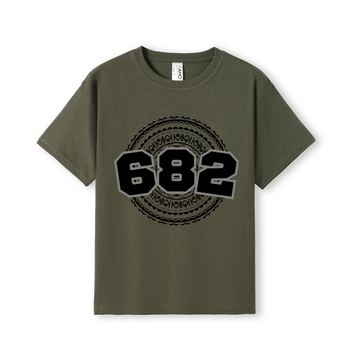 COOK ISLANDS | 682 | KIDS TEE | BLACK DESIGN - Stick N It