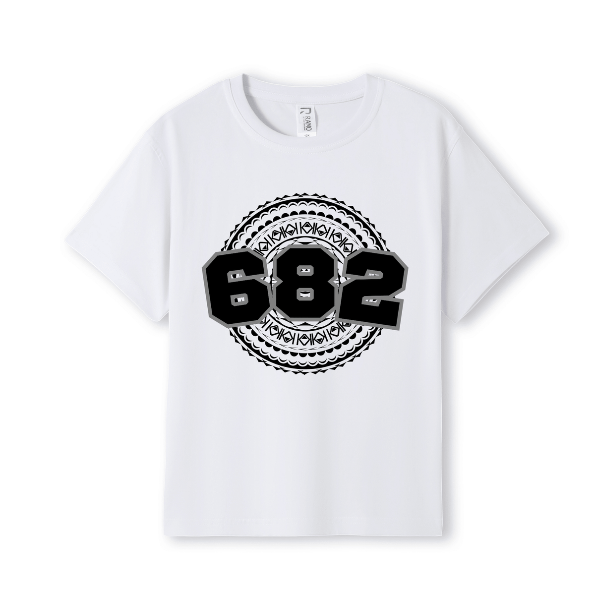 COOK ISLANDS | 682 | KIDS TEE | BLACK DESIGN - Stick N It