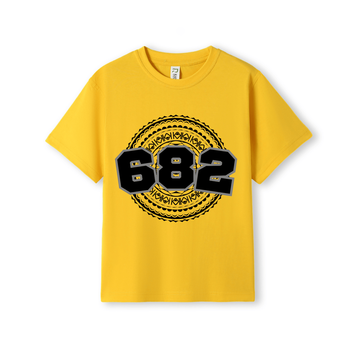 COOK ISLANDS | 682 | KIDS TEE | BLACK DESIGN - Stick N It