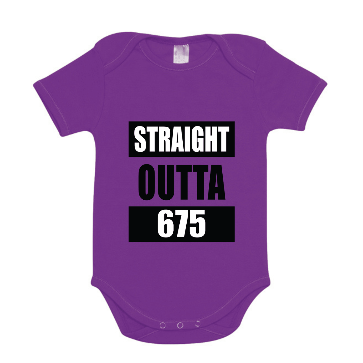 STRAIGHT OUTTA 675 | ORGANIC COTTON ONESIE - Stick N It