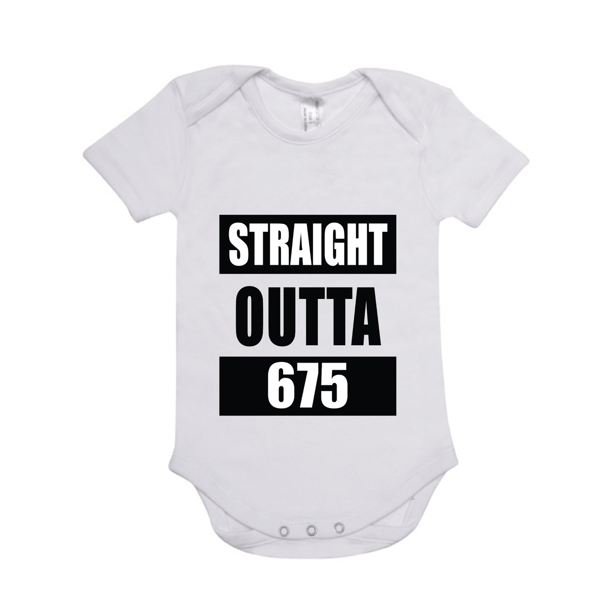STRAIGHT OUTTA 675 | ORGANIC COTTON ONESIE - Stick N It