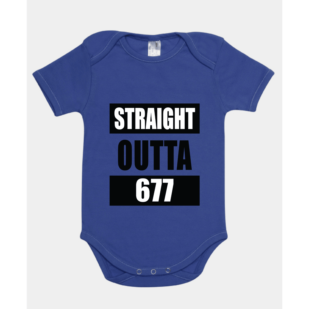 STRAIGHT OUTTA 677 | ORGANIC COTTON ONESIE - Stick N It