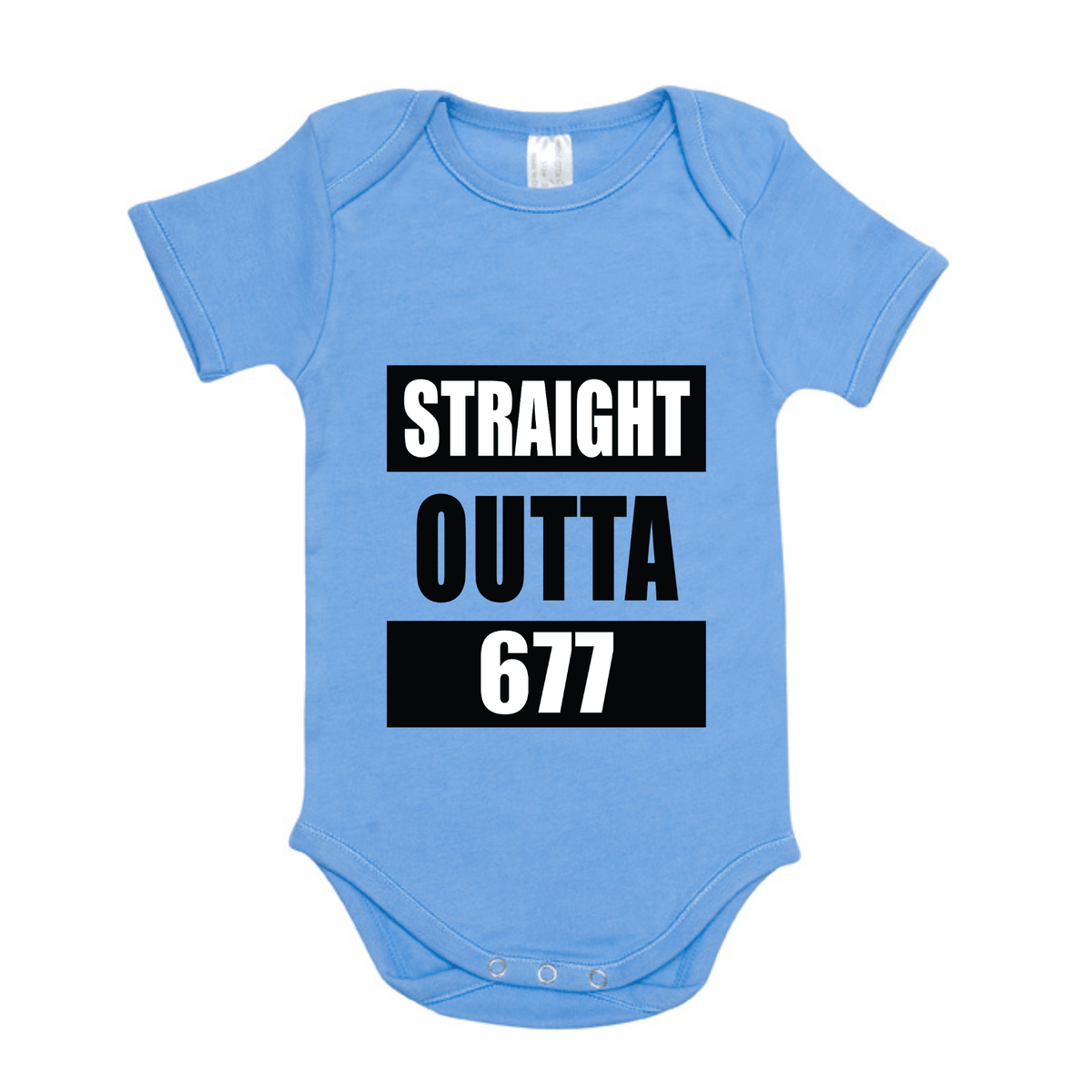 STRAIGHT OUTTA 677 | ORGANIC COTTON ONESIE - Stick N It
