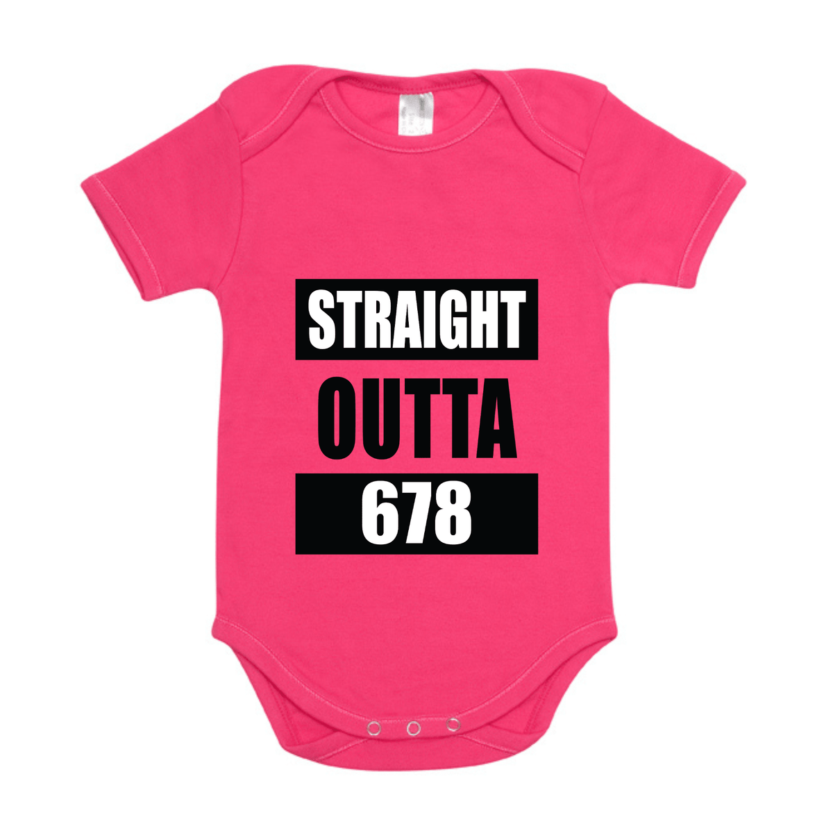 STRAIGHT OUTTA 678 | ORGANIC COTTON ONESIE - Stick N It