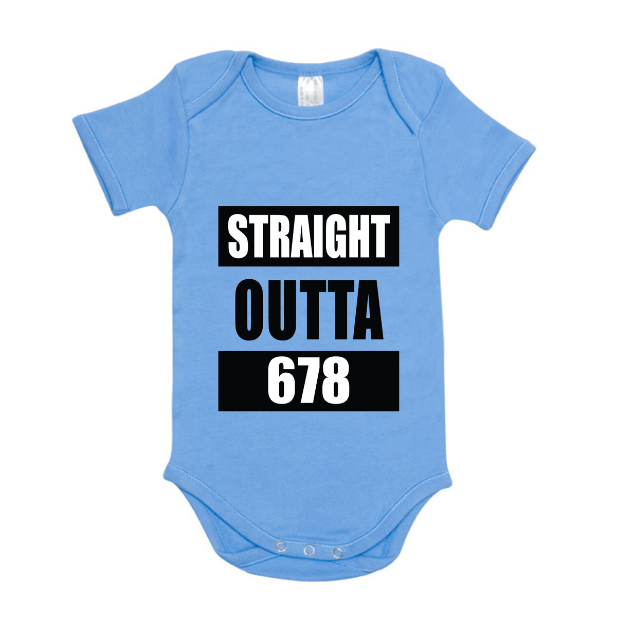 STRAIGHT OUTTA 678 | ORGANIC COTTON ONESIE - Stick N It