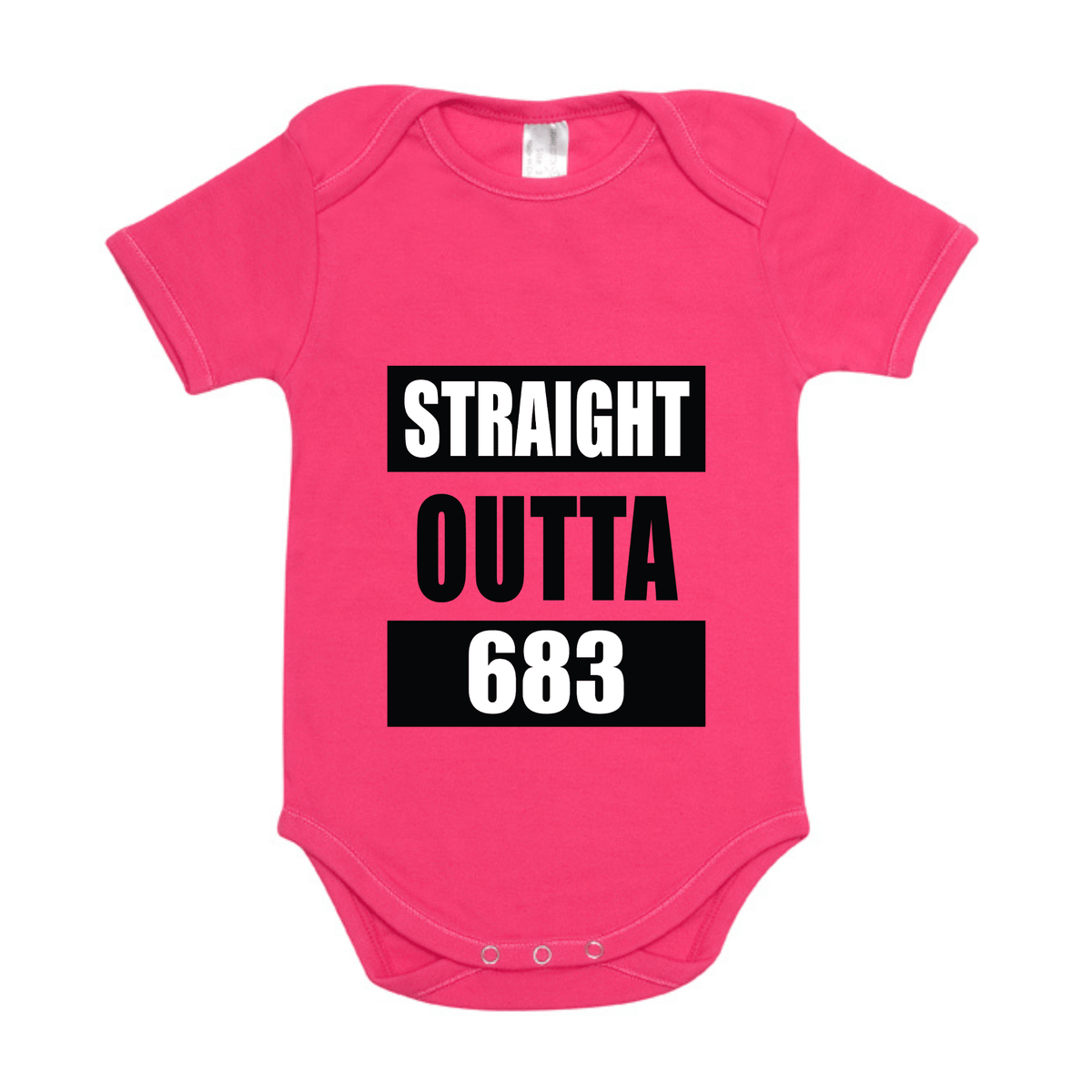 STRAIGHT OUTTA 683 | ORGANIC COTTON ONESIE - Stick N It