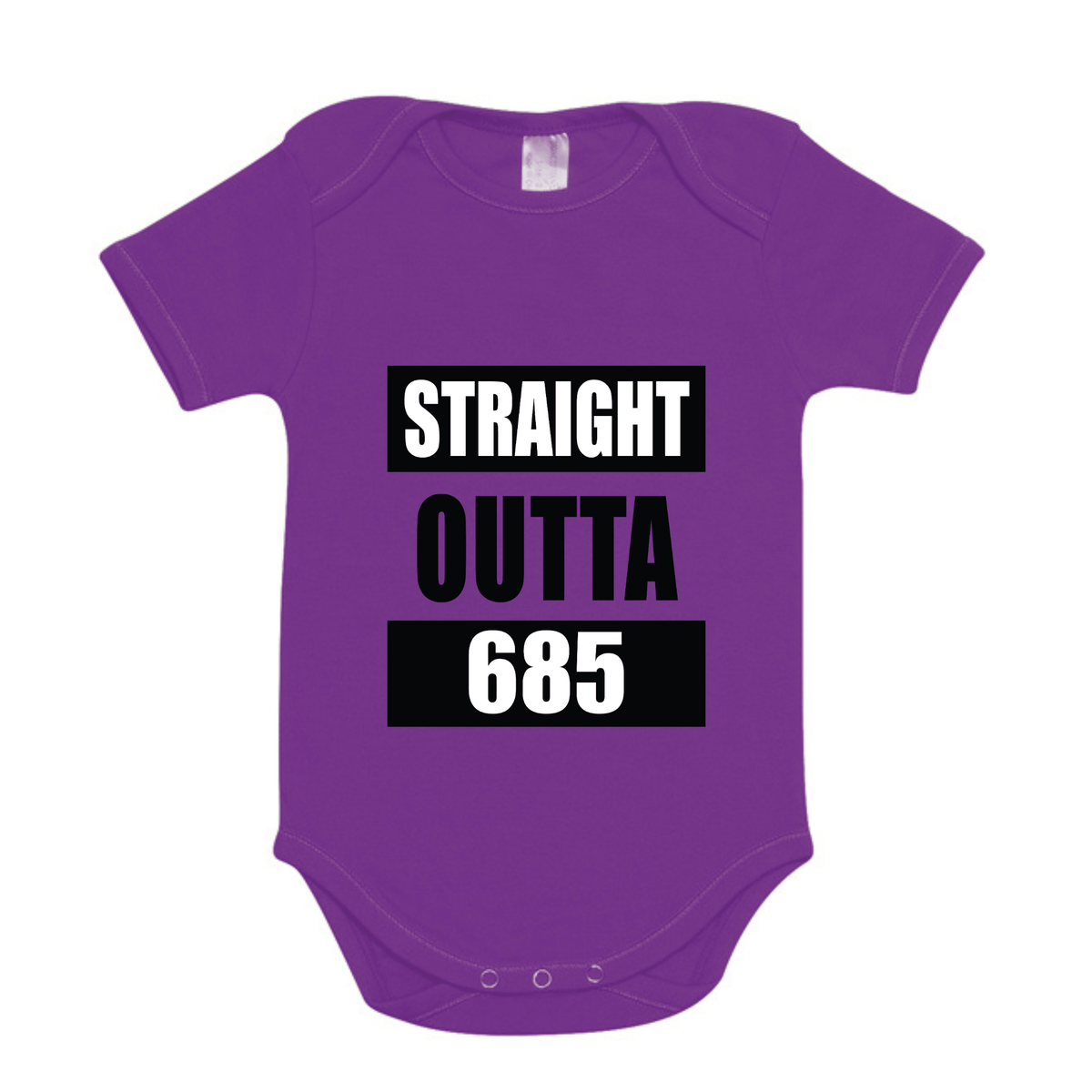 STRAIGHT OUTTA 685 | ORGANIC COTTON ONESIE - Stick N It