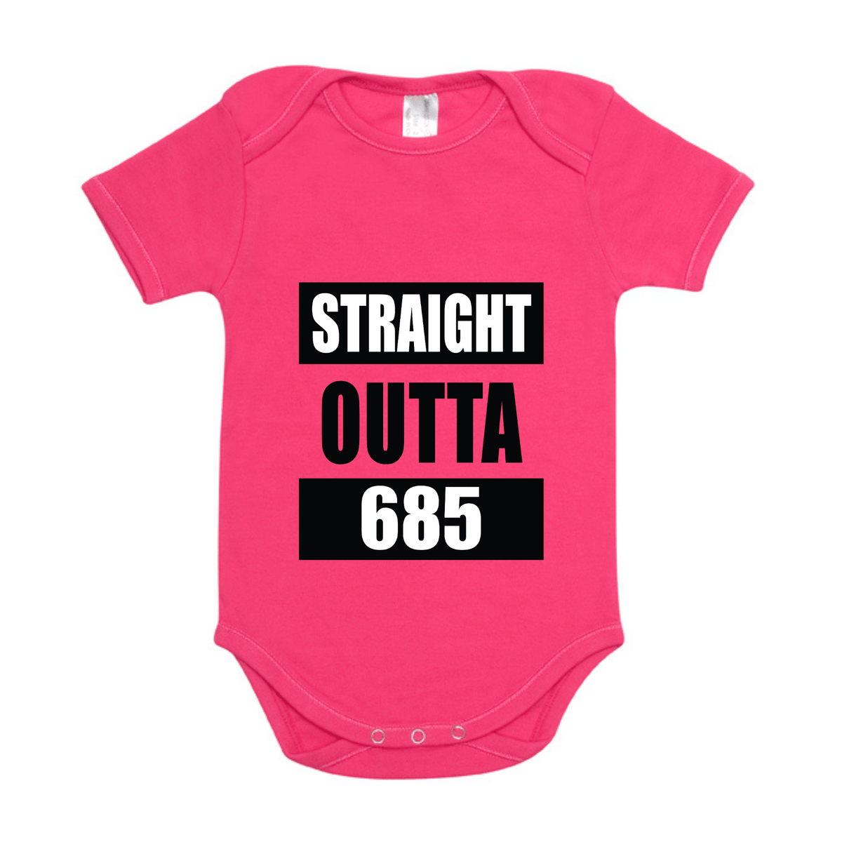 STRAIGHT OUTTA 685 | ORGANIC COTTON ONESIE - Stick N It