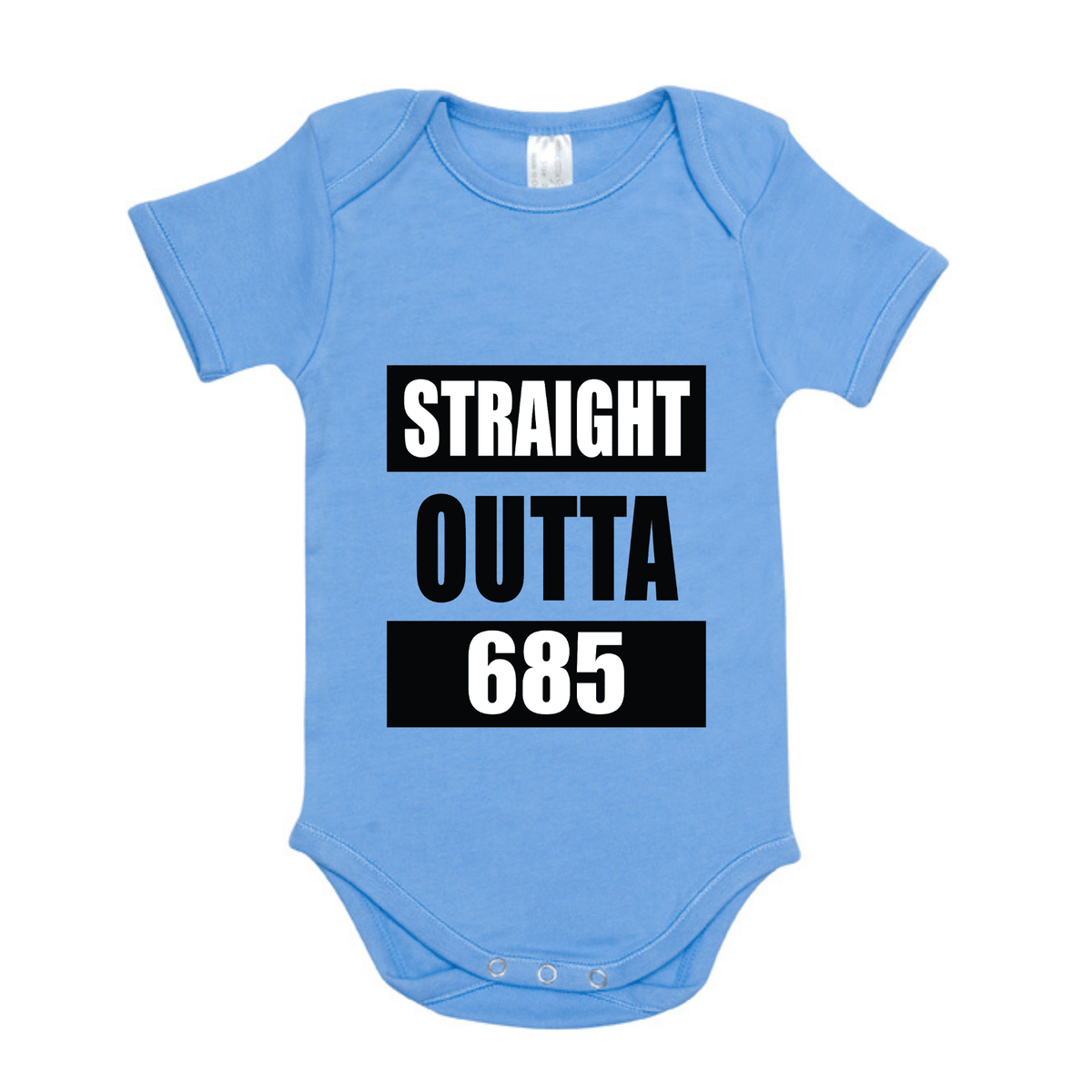 STRAIGHT OUTTA 685 | ORGANIC COTTON ONESIE - Stick N It