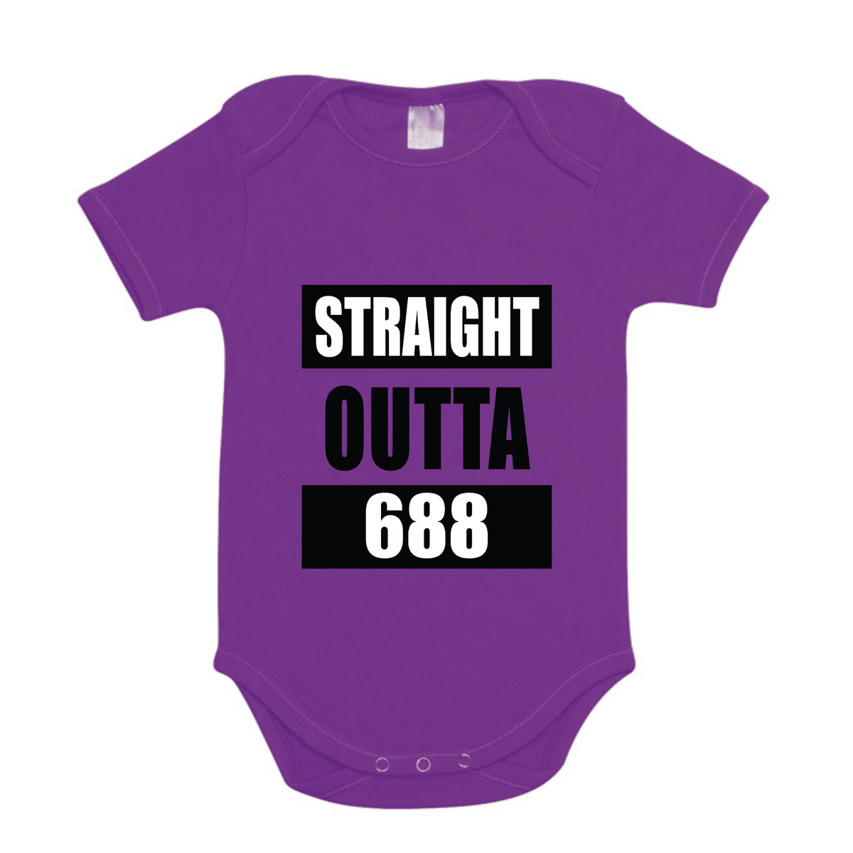 STRAIGHT OUTTA 688 | ORGANIC COTTON ONESIE - Stick N It