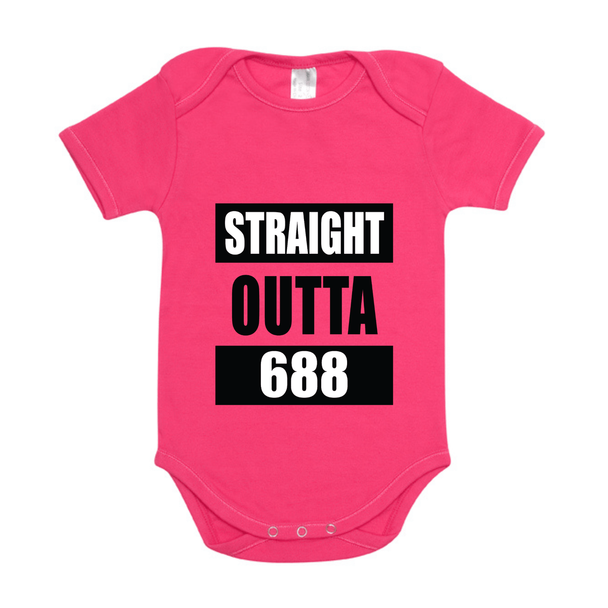 STRAIGHT OUTTA 688 | ORGANIC COTTON ONESIE - Stick N It