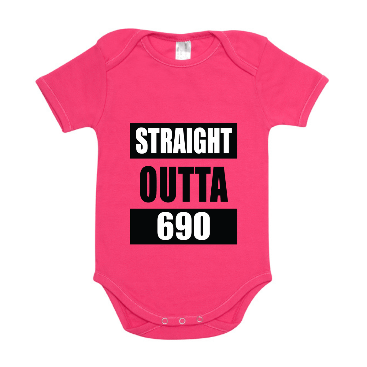 STRAIGHT OUTTA 690 | ORGANIC COTTON ONESIE - Stick N It