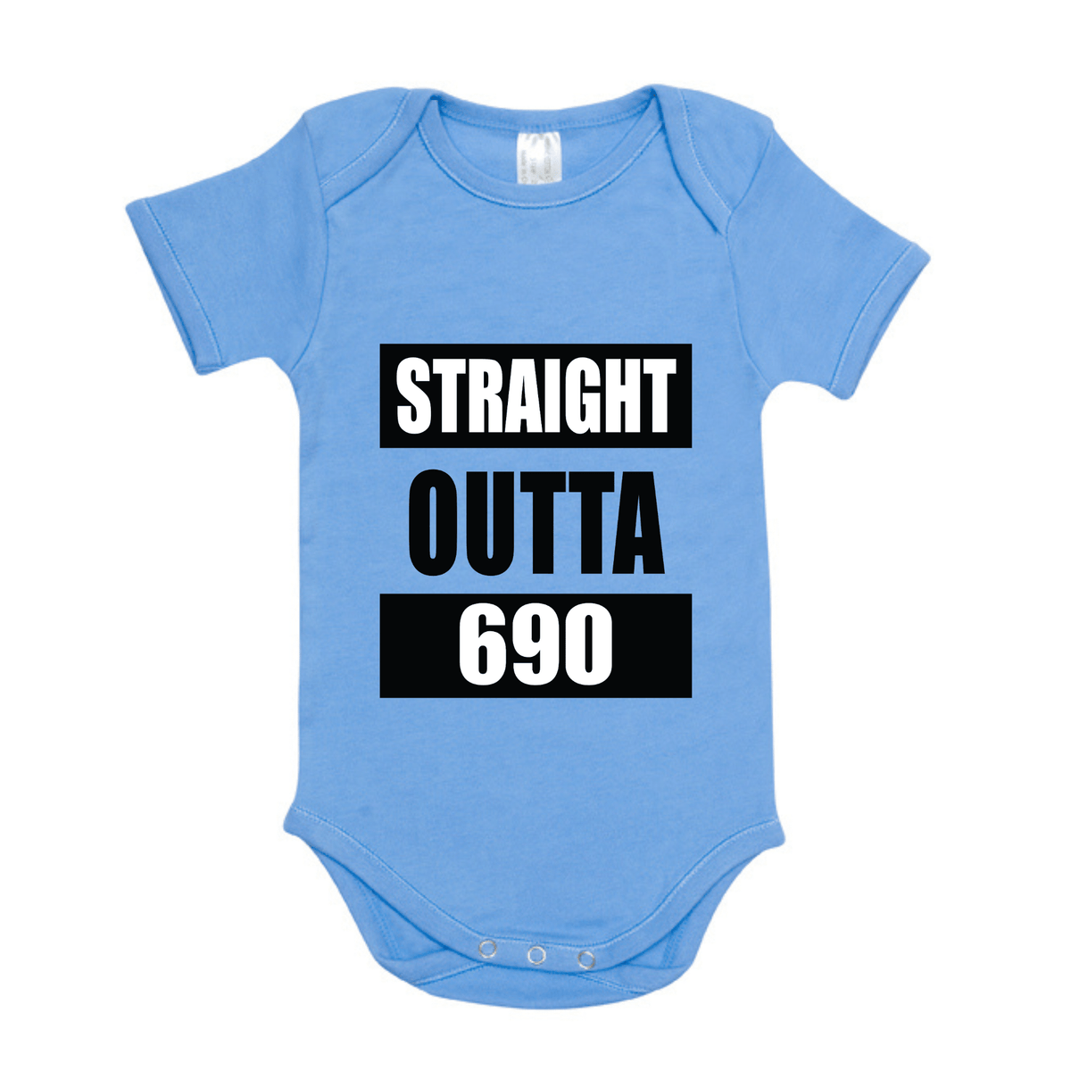STRAIGHT OUTTA 690 | ORGANIC COTTON ONESIE - Stick N It