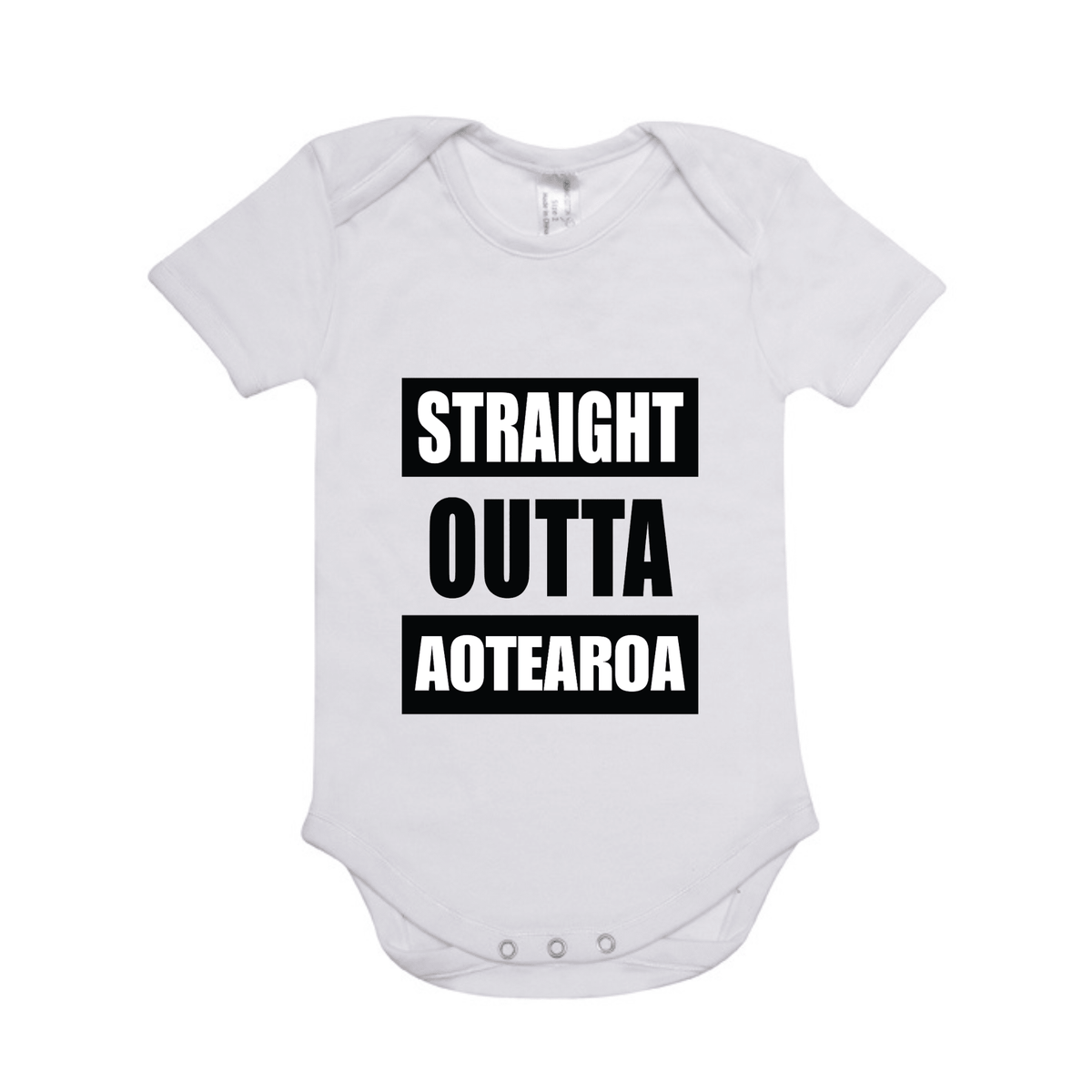 STRAIGHT OUTTA AOTEAROA | ORGANIC COTTON ONESIE - Stick N It
